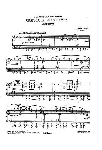 Crepuscule Au Lac Ogwen Impression (Piano)